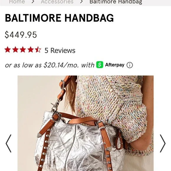 A.S.98 Silver and Brown Baltimore Shoulder Bag - new! - Picture 8 of 9